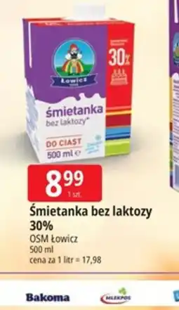 E.Leclerc Śmietanka bez laktozy OSM Łowicz oferta