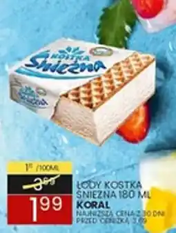 Wafelek Lody Kostka Sniezna Koral oferta