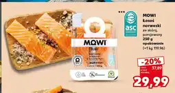 Kaufland Łosoś norweski ze skórą porcjowany Mowi oferta