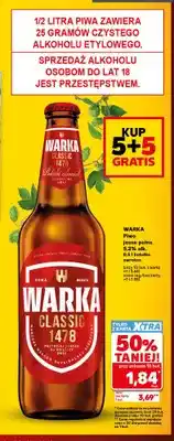 Kaufland Piwo Warka Classic 5,2% oferta