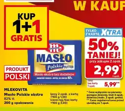 Kaufland Masło Polskie ekstra Mlekovita 82% oferta