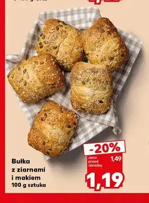 Kaufland Bułka z ziarnami i makiem oferta