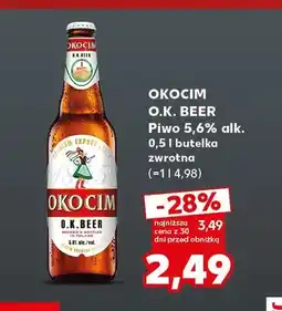 Kaufland Piwo Okocim O.K. Beer oferta
