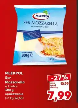 Kaufland Ser Mozzarella w kostce Mlekpol oferta