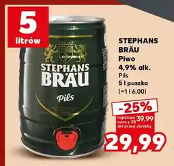 Kaufland Piwo 4,9% alk. Pils Stephans Bräu oferta