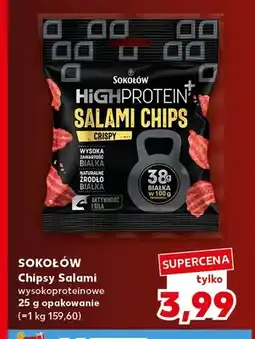Kaufland Chipsy salami wysokoproteinowe Sokołów oferta