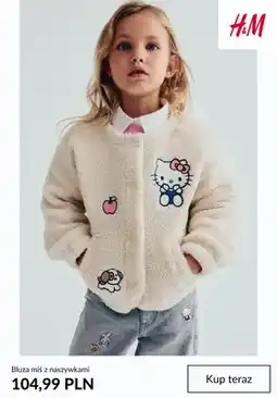 H&M Bluza miś z naszywkami H & M oferta
