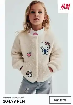 Bluza miś z naszywkami H & M