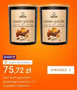 Allegro Świeca sojowa Jesienny Wieczór Lucsoy 2-pak oferta