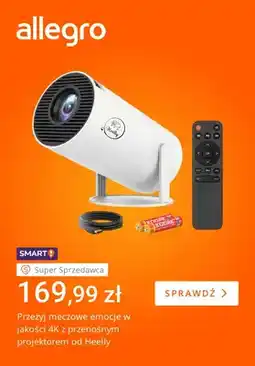 Allegro Projektor przenośny 4K Heelly oferta