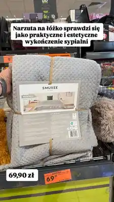 Biedronka Narzuta na łóżko Smukee Home Velvet oferta