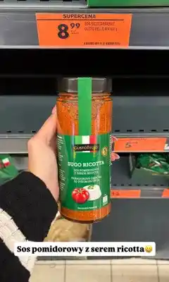 Biedronka Sos pomidorowy z serem ricotta Gusto Bello Sugo oferta
