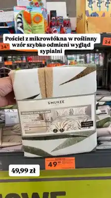 Biedronka Pościel satynowa z mikrowłókna Smukee Home oferta