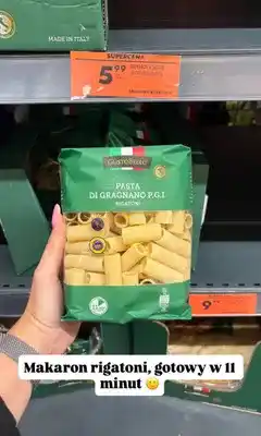 Biedronka Makaron rigatoni GustoBello Pasta di Gragnano oferta