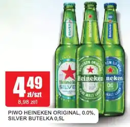 Bingo Piwo Heineken Original, 0,0%, Silver Butelka oferta