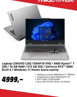 Media Markt Laptop LENOVO LOQ 15AHP10 FHD oferta