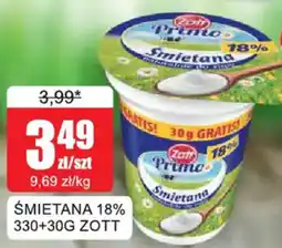 Bingo Śmietana 18% Zott oferta