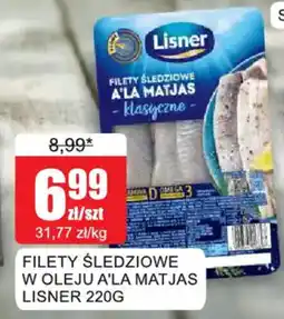 Bingo Filety Śledziowe w Oleju A'la Matjas Lisner oferta