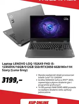 Media Markt Laptop LENOVO LOQ 15IAX9 FHD oferta