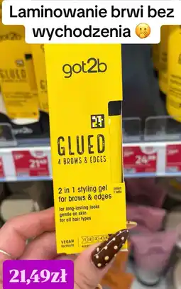 Rossmann got2b GLUED 4 BROWS & EDGES 2 in 1 styling gel oferta