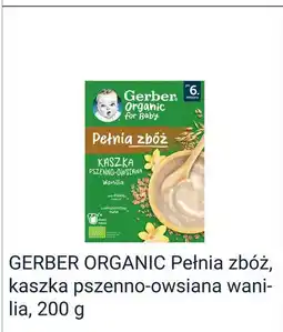 Rossmann GERBER ORGANIC Pełnia zbóż, kaszka pszenno-owsiana wanilia oferta