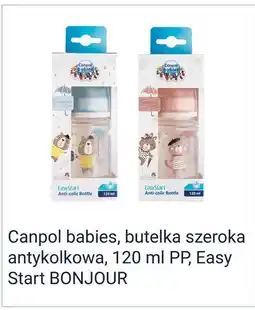 Rossmann Canpol babies, butelka szeroka antykolkowa, 120 ml PP, Easy Start BONJOUR oferta