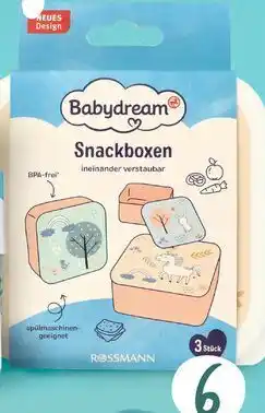 Rossmann Babydream, pudełko na przekąski dla dzieci, 3 szt oferta