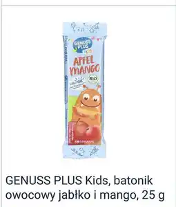 Rossmann GENUSS PLUS Kids, batonik owocowy jabłko i mango oferta