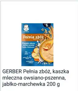 Rossmann GERBER Pełnia zbóż, kaszka mleczna owsiano-pszenna, jabłko-marchewka oferta