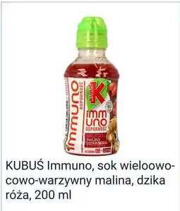 Rossmann KUBUŚ Immuno, sok wieloowocowo-warzywny malina, dzika róża oferta