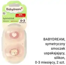 Rossmann BABYDREAM, symetryczny smoczek uspokajający, silikon, 0-3 miesięcy, 2 szt oferta