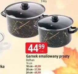 E.Leclerc Garnek emaliowany prosty Delhan oferta
