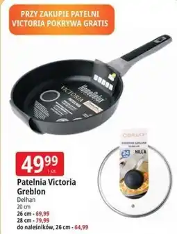 E.Leclerc Patelnia Victoria Greblon Delhan z pokrywą gratis oferta