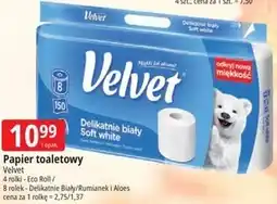 E.Leclerc Papier toaletowy Velvet Delikatnie biały Soft white oferta