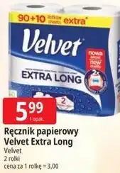 E.Leclerc Ręcznik papierowy Velvet Extra Long oferta