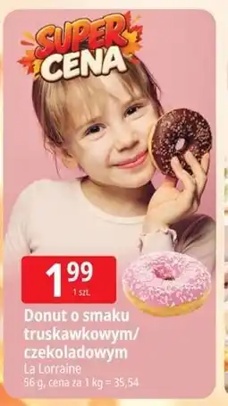 E.Leclerc Donut o smaku truskawkowym/czekoladowym La Lorraine oferta