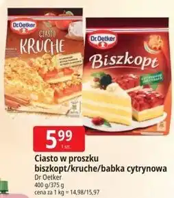 E.Leclerc Ciasto w proszku biszkopt/kruche/babka cytrynowa Dr Oetker oferta