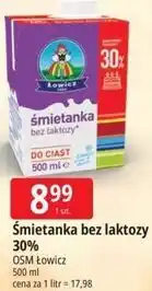 E.Leclerc Śmietanka bez laktozy 30% OSM Łowicz oferta