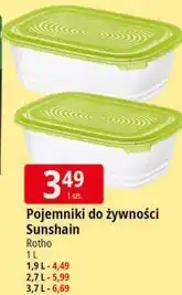 E.Leclerc Pojemniki do żywności Sunshain Rotho oferta