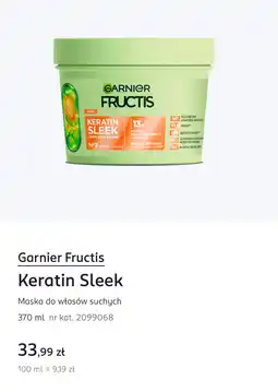 Rossmann Garnier Fructis Keratin Sleek Maska do włosów suchych oferta