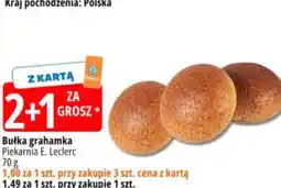 E.Leclerc Bułka grahamka Piekarnia E. Leclerc oferta
