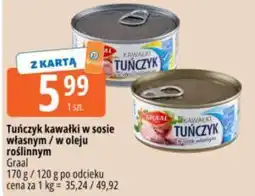 E.Leclerc Tuńczyk kawałki w sosie własnym / w oleju roślinnym Graal oferta