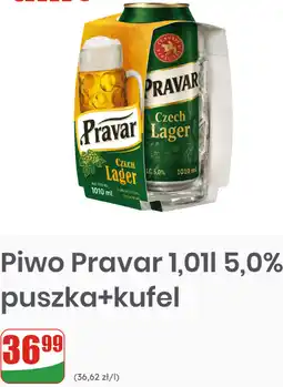 Dino Piwo Pravar 1,01l 5,0% puszka+kufel oferta