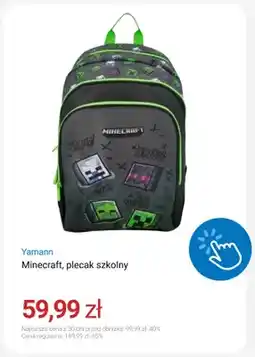 Smyk Plecak szkolny Minecraft Yamann oferta