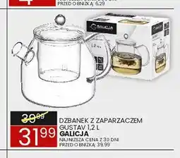 Wafelek Dzbanek z zaparzaczem Gustav 1,2 l Galicja oferta