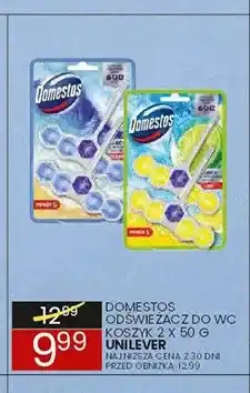 Wafelek Odświeżacz do WC koszyk 2-pak 50 g Domestos oferta