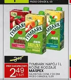 Wafelek Napój Jabłko Wiśnia Tymbark oferta