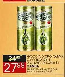 Wafelek Oliwa z wytłoczyn z oliwek Sansa Goccia d'Oro oferta
