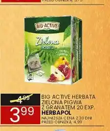 Wafelek Herbata zielona pigwa z granatem Big-Active oferta