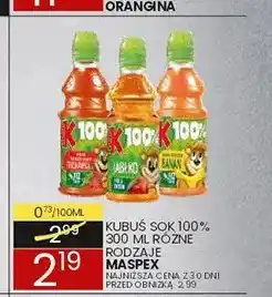 Wafelek Sok truskawka Kubuś 100% oferta